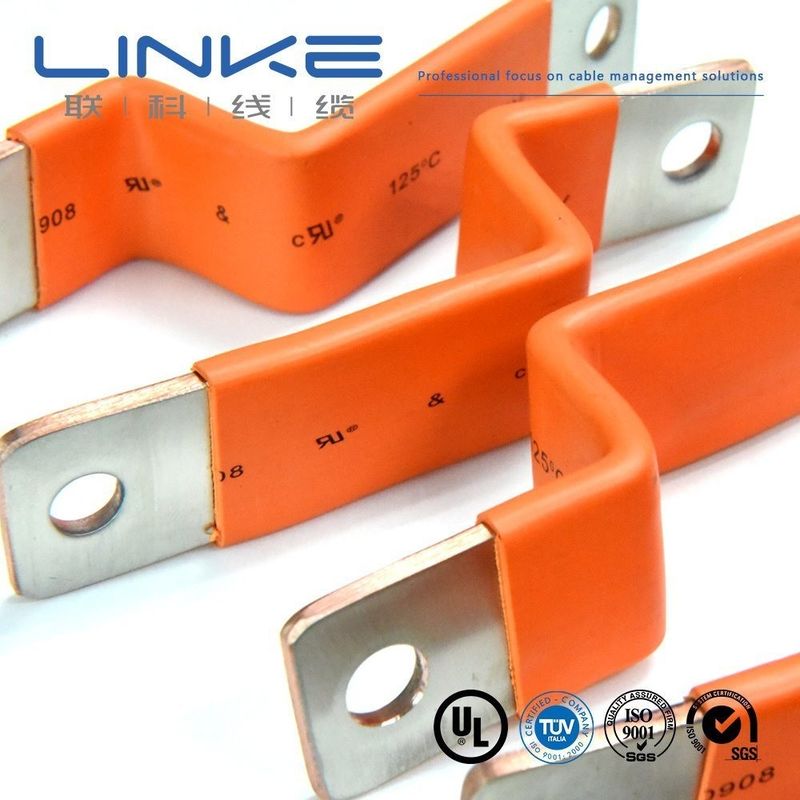 Insulated Custom Flexible Flat Copper Busbar for Battery EV Charger Cable New energy vehicle cable