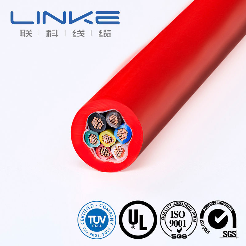 Three Phase Type1 Extension EV Charger Cable 50A 80A with Tinned Copper Connectors
