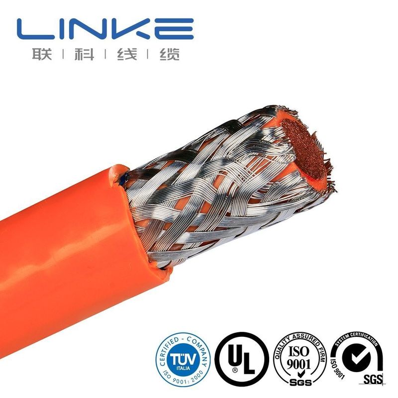 Three Phase Type1 Extension EV Charger Cable 50A 80A with Tinned Copper Connectors