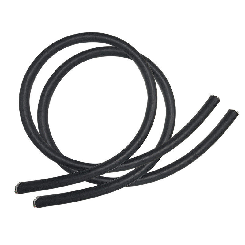Black Type2 To Type2 EV Charger Cable 32A 11kw 3 Phase With Silicone Jacket