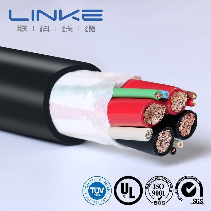 105 Degree AC 300/500V Bare Copper Conductor Silicone Insulation EV Charger Cable for Smart Car Connection