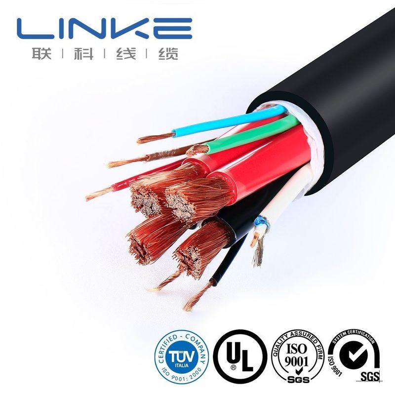 105 Degree AC 300/500V Bare Copper Conductor Silicone Insulation EV Charger Cable for Smart Car Connection