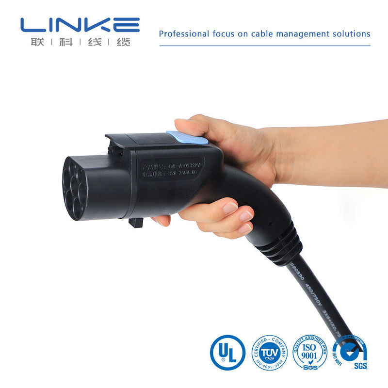 32A 7kw 16A EV Charger Cable Electric Vehicle Charging Cable with TPE Jacket and Customizable Length