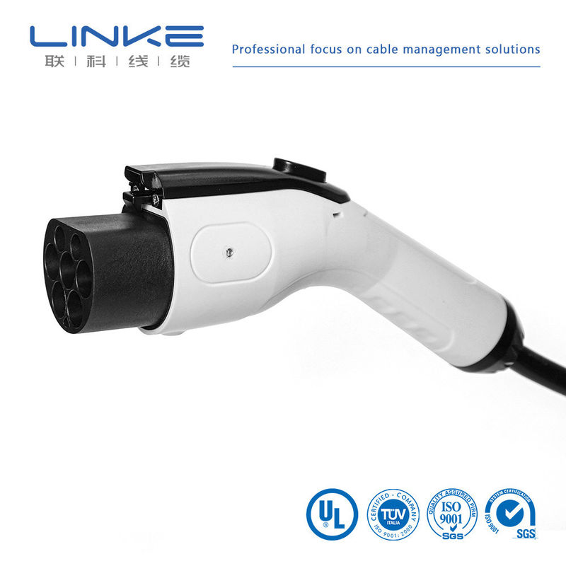 5m Electric Vehicle Charger Cable 16A 32A TUV Sud Certified AC Station Connector Plug