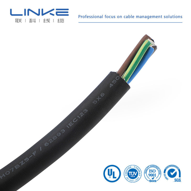 Customization XLPE3 Core 6 sup2 Charging Cable for Charging Pile Wire in Underground EV Charging Pile Cable