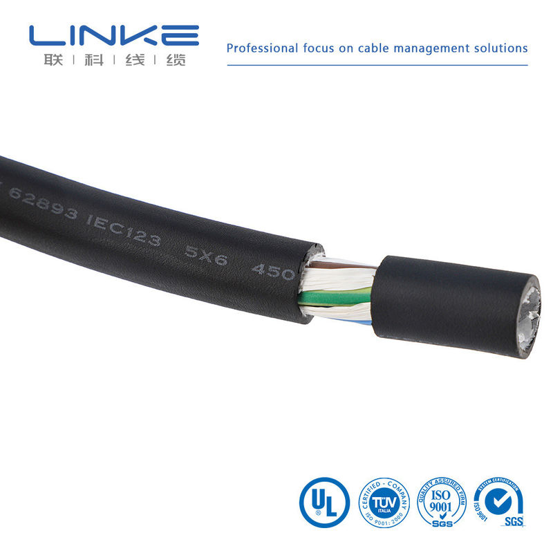 Customization XLPE3 Core 6 sup2 Charging Cable for Charging Pile Wire in Underground EV Charging Pile Cable