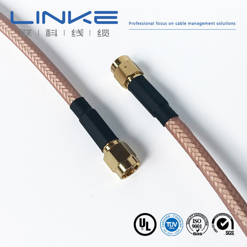 Wurth Elektronik RG142 coaxial cable 50 Ω, 4.95mm OD SMA male to SMA male white New energy vehicle cable