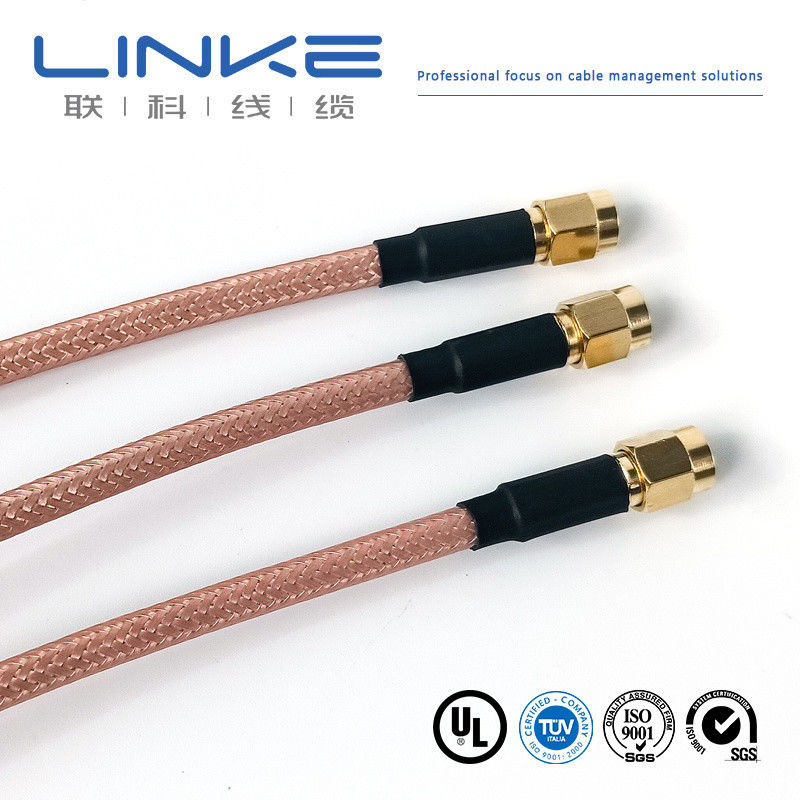 Wurth Elektronik RG142 coaxial cable 50 Ω, 4.95mm OD SMA male to SMA male white New energy vehicle cable