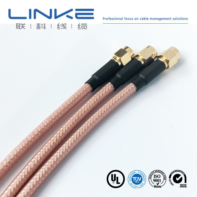 Wurth Elektronik RG142 coaxial cable 50 Ω, 4.95mm OD SMA male to SMA male white New energy vehicle cable