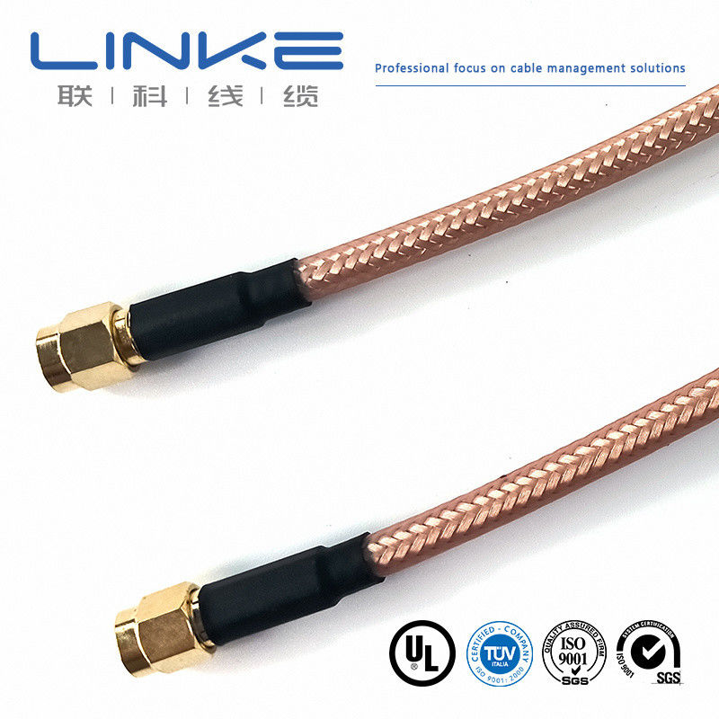 Wurth Elektronik RG142 coaxial cable 50 Ω, 4.95mm OD SMA male to SMA male white New energy vehicle cable