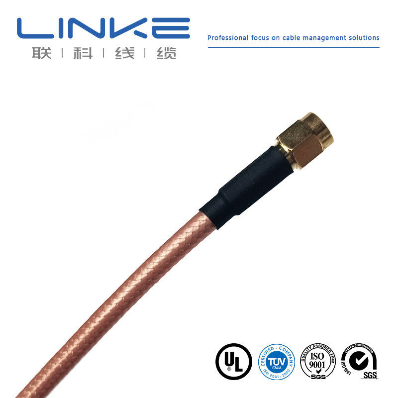 Wurth Elektronik RG142 coaxial cable 50 Ω, 4.95mm OD SMA male to SMA male white New energy vehicle cable
