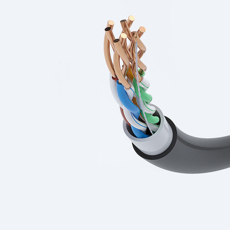 Customized Shielded Data Cable CAT6 FTP with Flame Retardant LSZH Sheath for High-Speed Data Transmission