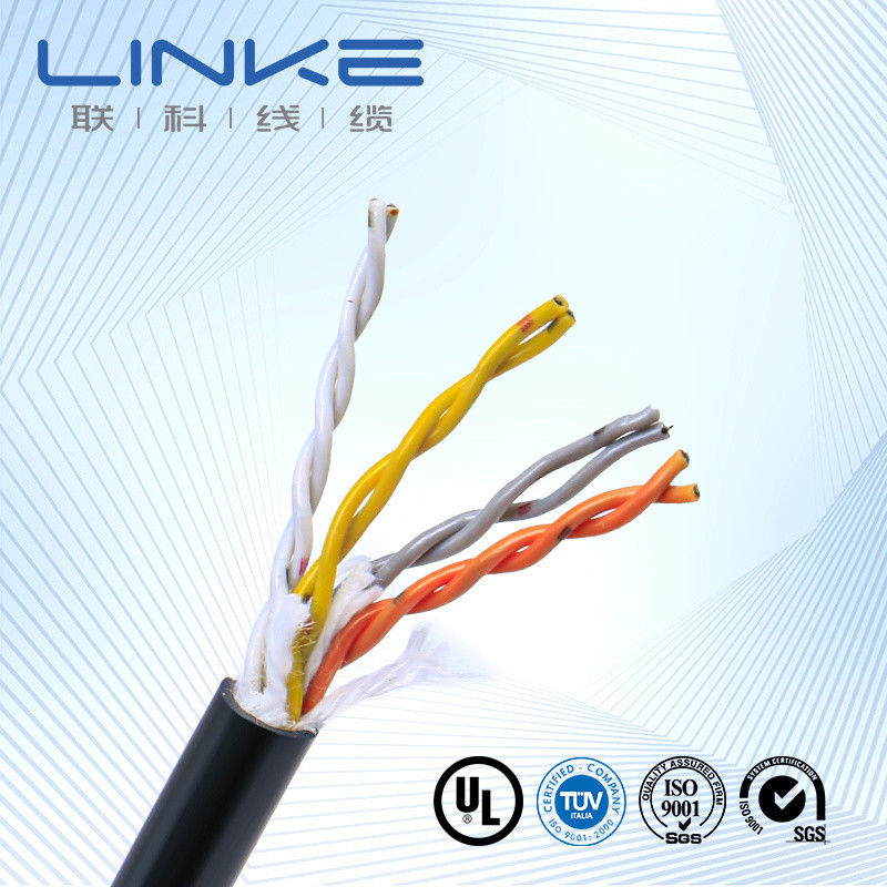 Customized Shielded Data Cable CAT6 FTP with Flame Retardant LSZH Sheath for High-Speed Data Transmission