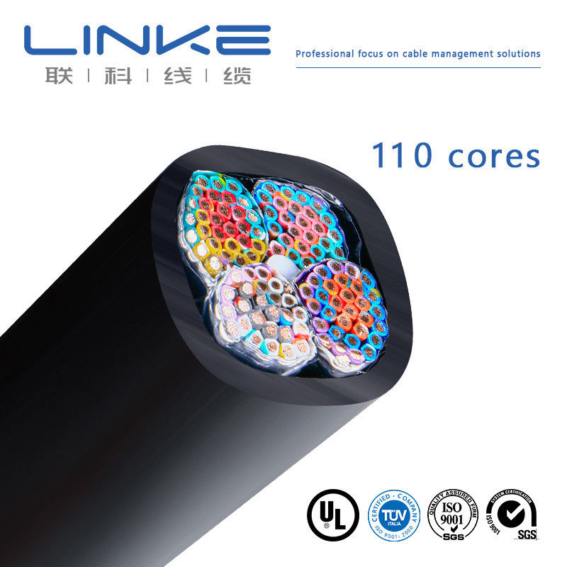 UL2464 Automotive Wire Cable with Tinned Copper Conductor Halogen-Free Insulation and 110 Cores for Semiconductor Control
