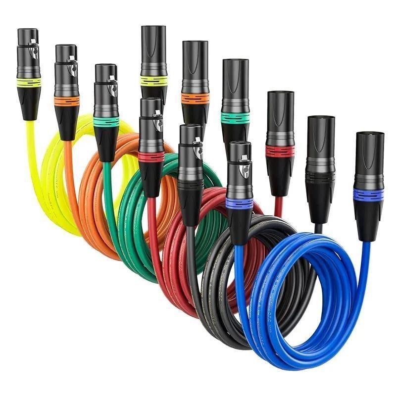 3m XLR Cable Male to Female with Bare Copper Wire for High-Quality Audio Microphone Connection