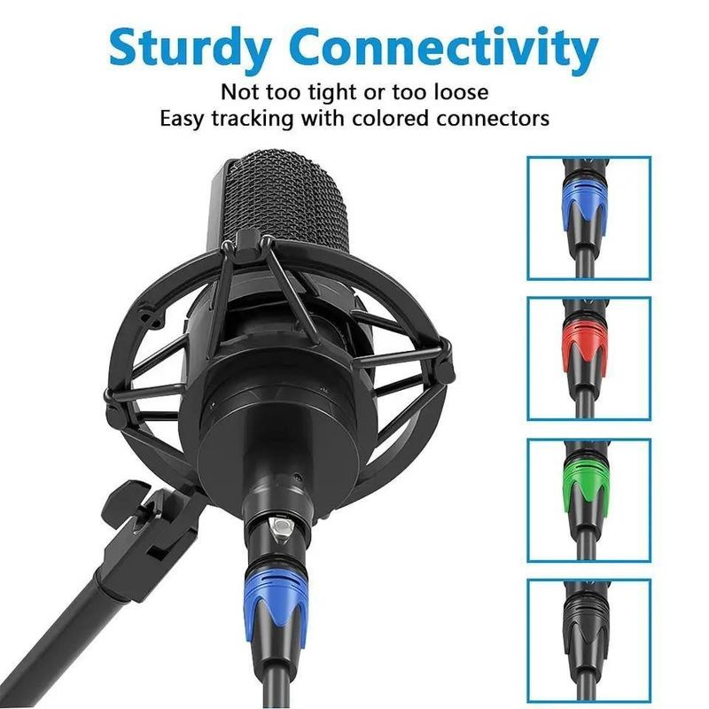 3m XLR Cable Male to Female with Bare Copper Wire for High-Quality Audio Microphone Connection