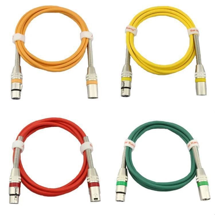 Customizable Length XLR Cable with High Sound Quality and Bare Copper Wire for Professional Audio