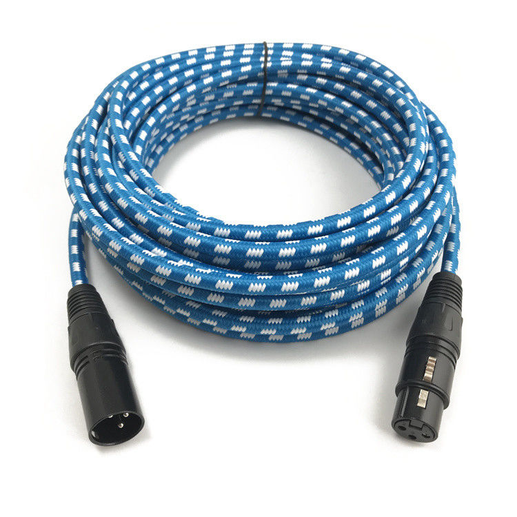 Professional 3 Pin Male to Female XLR Cable with Bare Copper Wire for High Sound Quality Audio