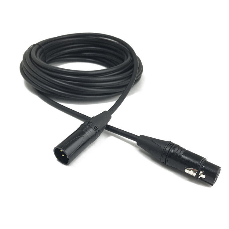 Professional 3 Pin Male to Female XLR Cable with Bare Copper Wire for High Sound Quality Audio