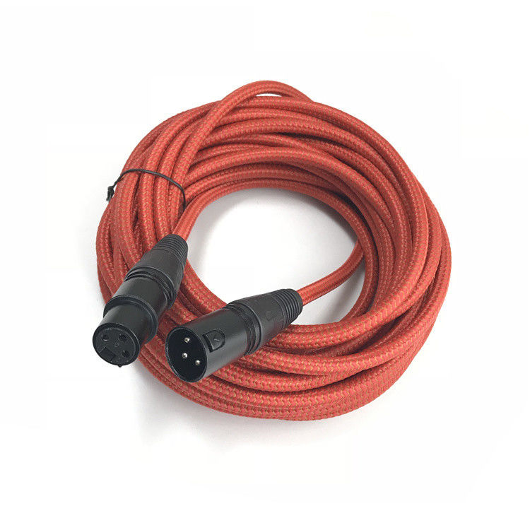Professional 3 Pin Male to Female XLR Cable with Bare Copper Wire for High Sound Quality Audio