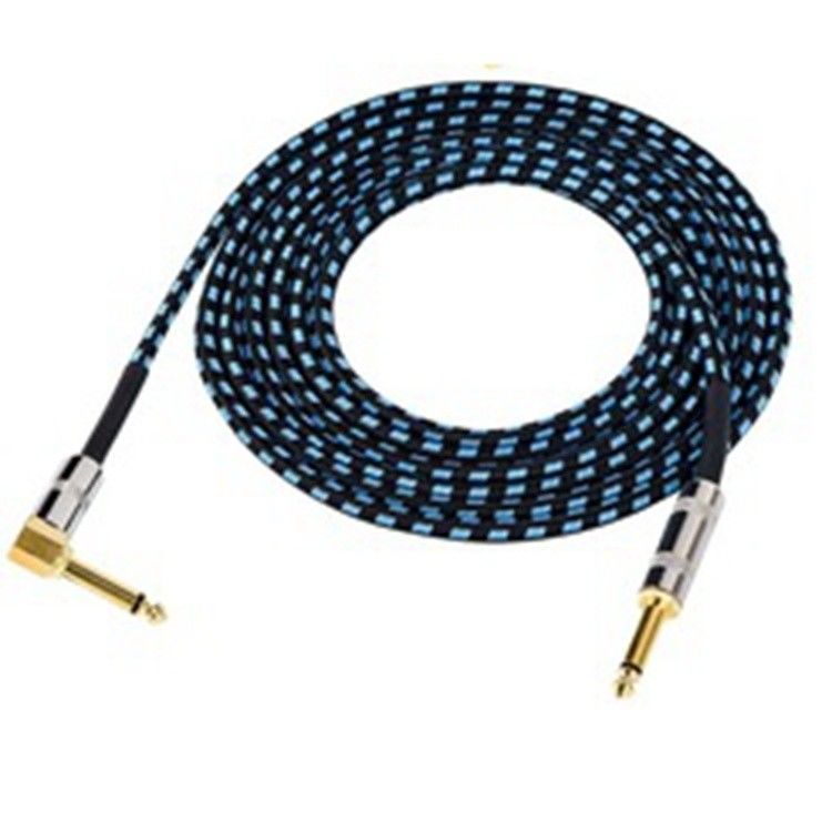 10FT Electric Instrument Audio Cable 3m Jack To Jack Custom Connector 6.35mm Option