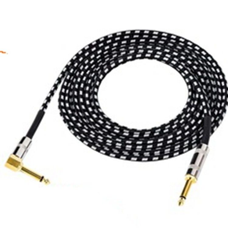 Noiseless Electric Guitar Cable with Custom Connector and Bare Copper Wire for Professional Audio Instruments