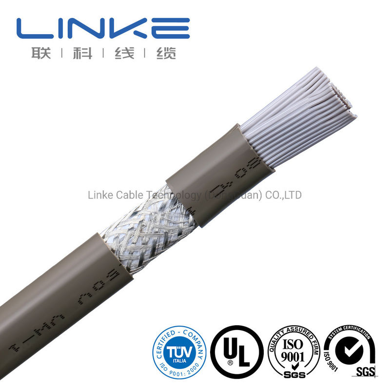 50 Core 28AWG Flat Cable with PVC Pipe Bandaging and SATA/SATA Interface UL Electrical Wire