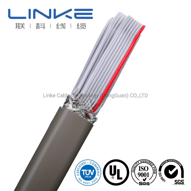 50 Core 28AWG Flat Cable with PVC Pipe Bandaging and SATA/SATA Interface UL Electrical Wire