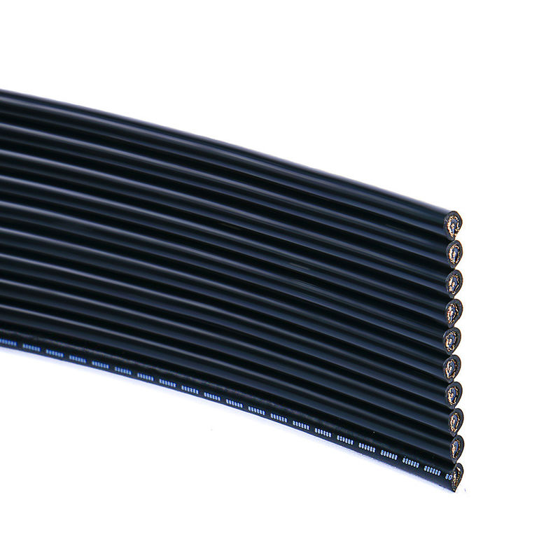 Medical Biocompatible Flat Ribbon Cable with Shielded Tinned Copper and PVC Jacket for Custom Applications