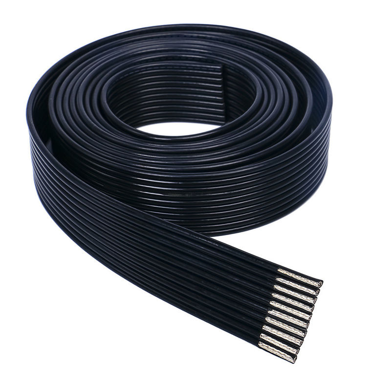 Medical Biocompatible Flat Ribbon Cable with Shielded Tinned Copper and PVC Jacket for Custom Applications