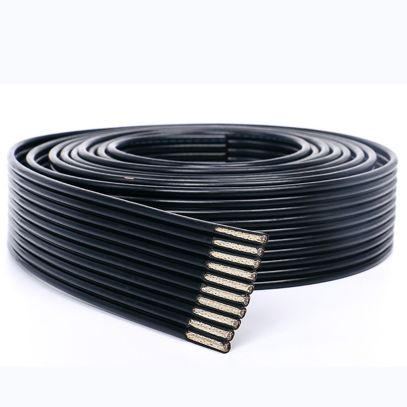 Medical Biocompatible Flat Ribbon Cable with Shielded Tinned Copper and PVC Jacket for Custom Applications
