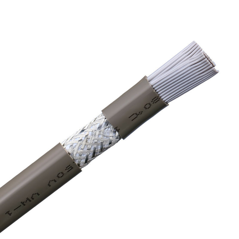 Sheath Material PVC UL2464 Grey with Red Edge 20 Pin Flat Ribbon Speaker Cable