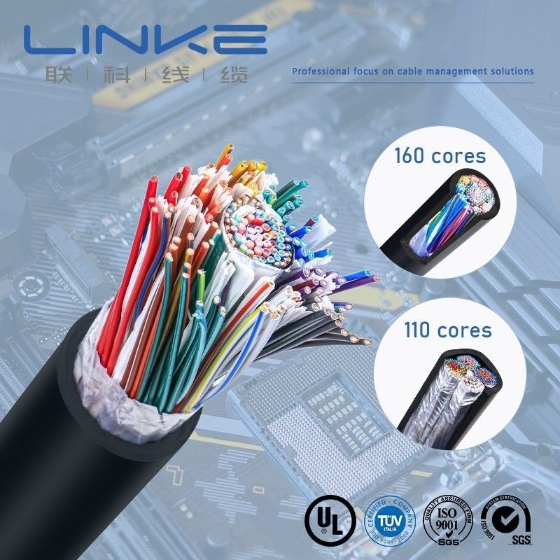 UL2464 22AWG *110c Multicore Cable for Electronic Equipment in PVC Sheath Material Flexible PVC Jacket Equipment Internal Wiring