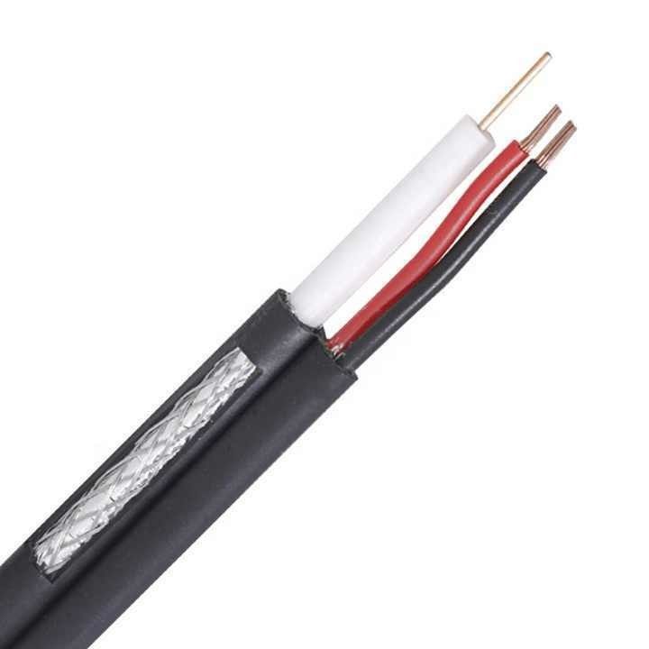 UL1007 30 AWG Black Power PVC Copper Conductor Electrical Power Coaxial Electric Cable
