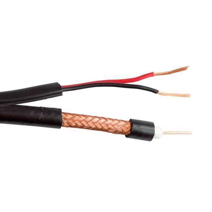 Round Wire CCTV Camera Cable Rg59 2c Power OEM Rj59 Coaxial Cable for Security System