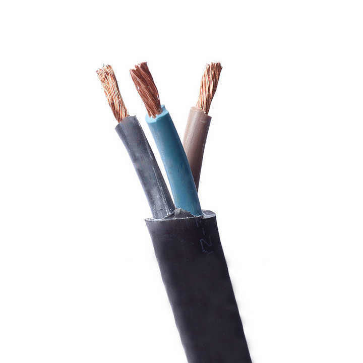Copper Core Electric Rubber Mining Cable 25mm2 for Underwater Fish Plant