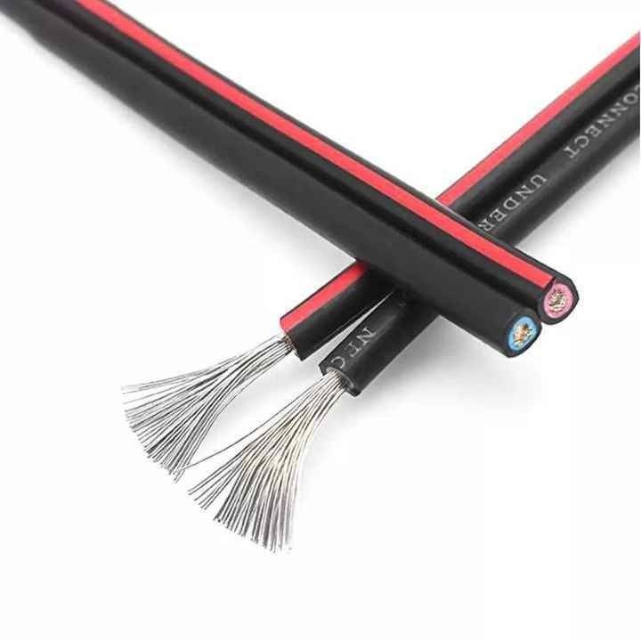 2468 VW-1 80°C 300V 22AWGx2C Flat Ribbon Wire UL2468 2 Core PVC Speaker Cable