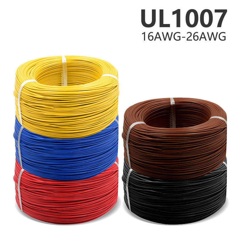 80*80*69CM Single Core UL1007 PVC Electric Wire Solid Copper Conductor Hook up Cable