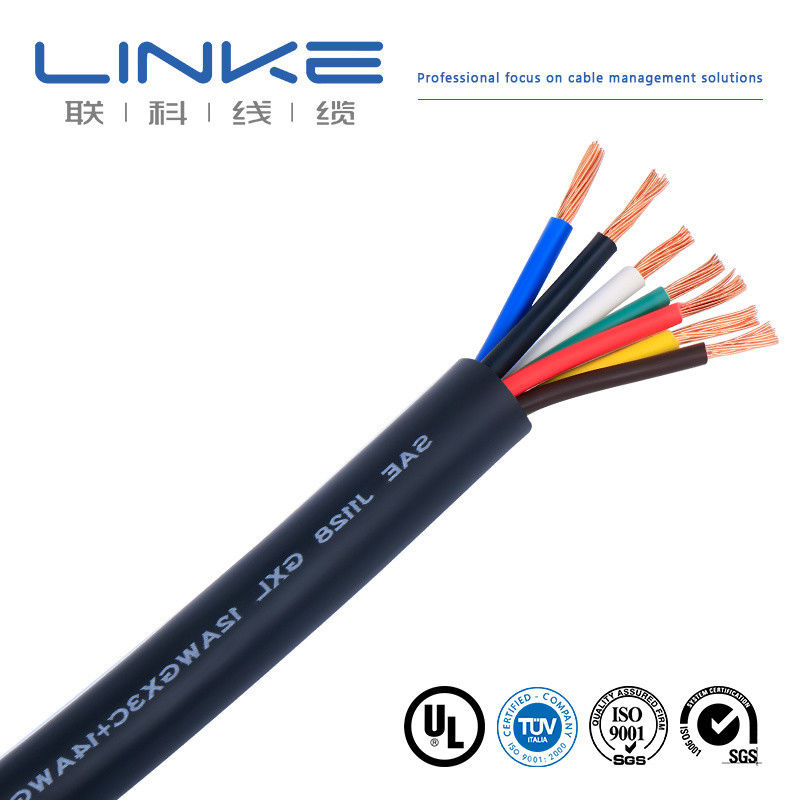 Tinned Copper Stranded Wire Automotive Power Cable with XLPE Insulation for Wide Temperature Range -60°C to 200°C