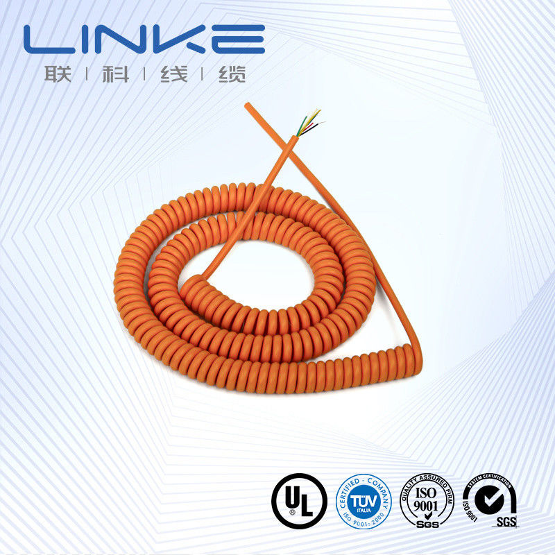 Spiral Spring Cable with 0.1-450mm² Range 300-600V Rated Voltage for Heavy Truck and Trailer Applications
