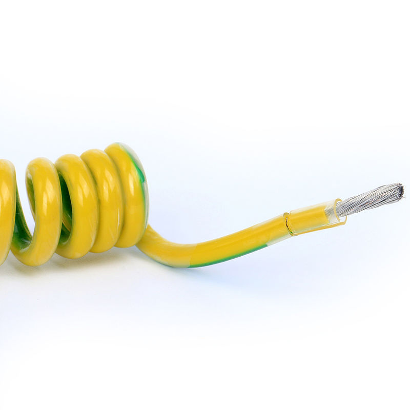 PUR Silicone Low Voltage Cable Spiral Coiled CCC Certified For Robot