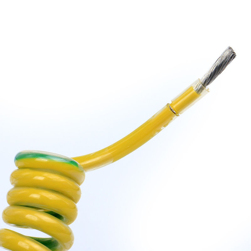PUR Silicone Low Voltage Cable Spiral Coiled CCC Certified For Robot