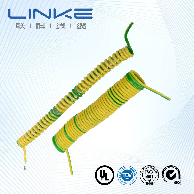 PUR Silicone Low Voltage Cable Spiral Coiled CCC Certified For Robot