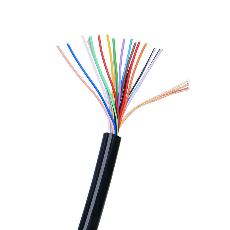 Shielded Multi Cores Control Cable 26AWG 28AWG 4 Core Copper PVC Jacket Signal Cable