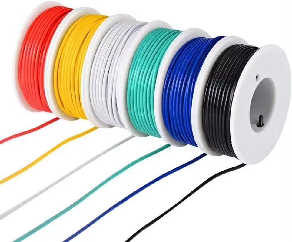 Three Color Line Environmental Protection Tinned Copper Conductor Cable UL1569 30AWG Wire
