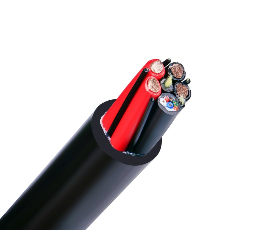Waterproof Stranded Conductor Coaxial Wire Data Cable with Customizable Exterior for Industrial Control