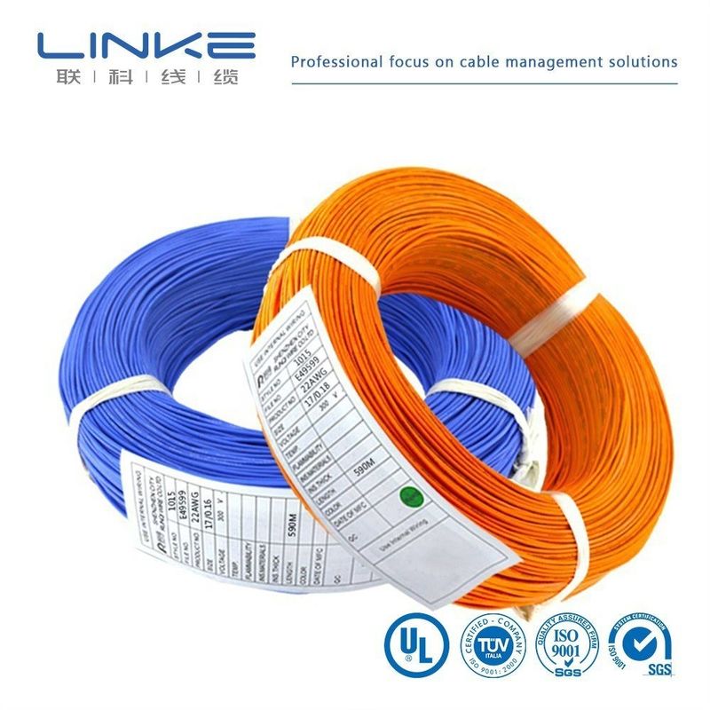 UL Stranded Copper 300V Silicone Rubber PVC Jacketed Single Electric Hook up Wire Cable