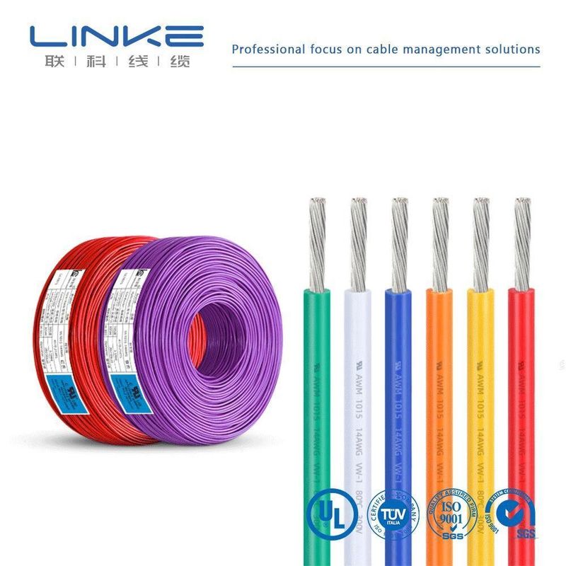 600V UL1015 PVC Insulated Copper Stranded Single Core Cable for Insulation Material