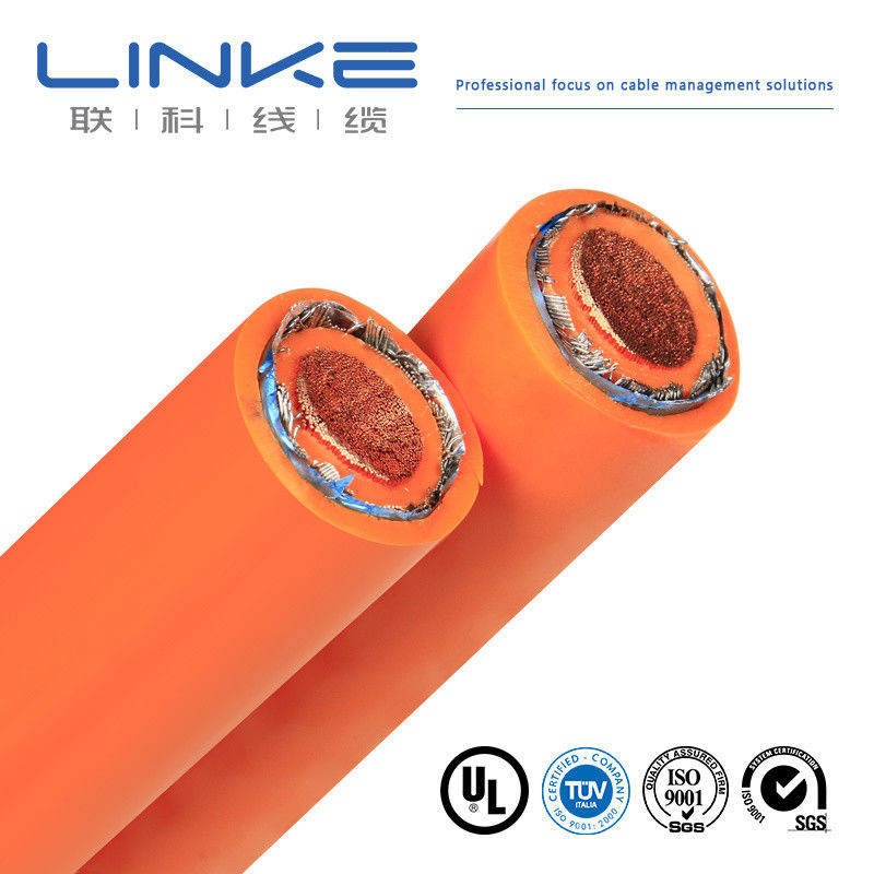 High flexibility pure copper EV cable, 10/16/25/35/50/70 square mm single core high voltage EV battery cable