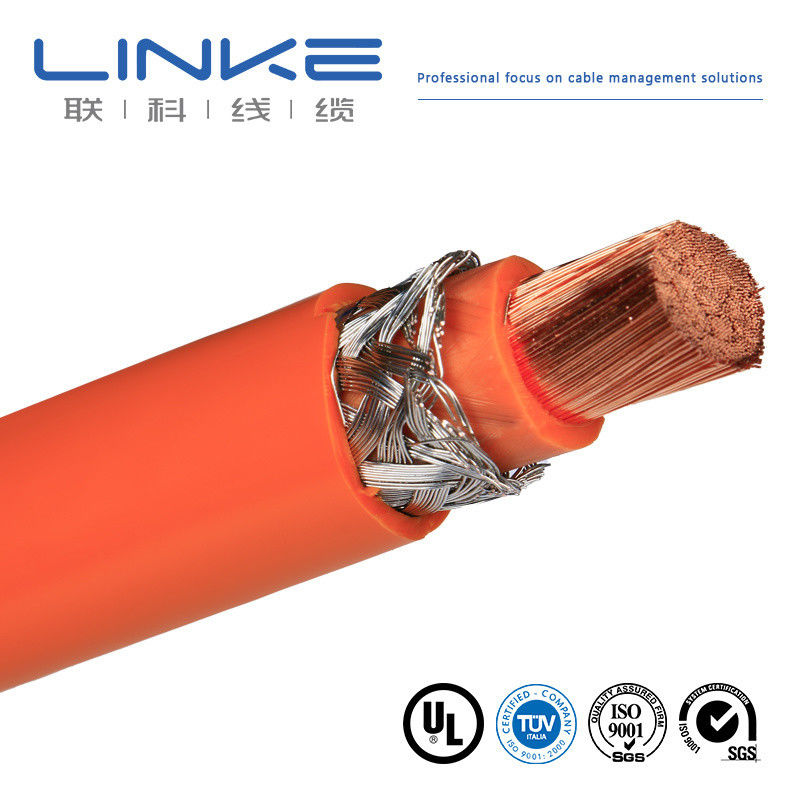 High flexibility pure copper EV cable, 10/16/25/35/50/70 square mm single core high voltage EV battery cable